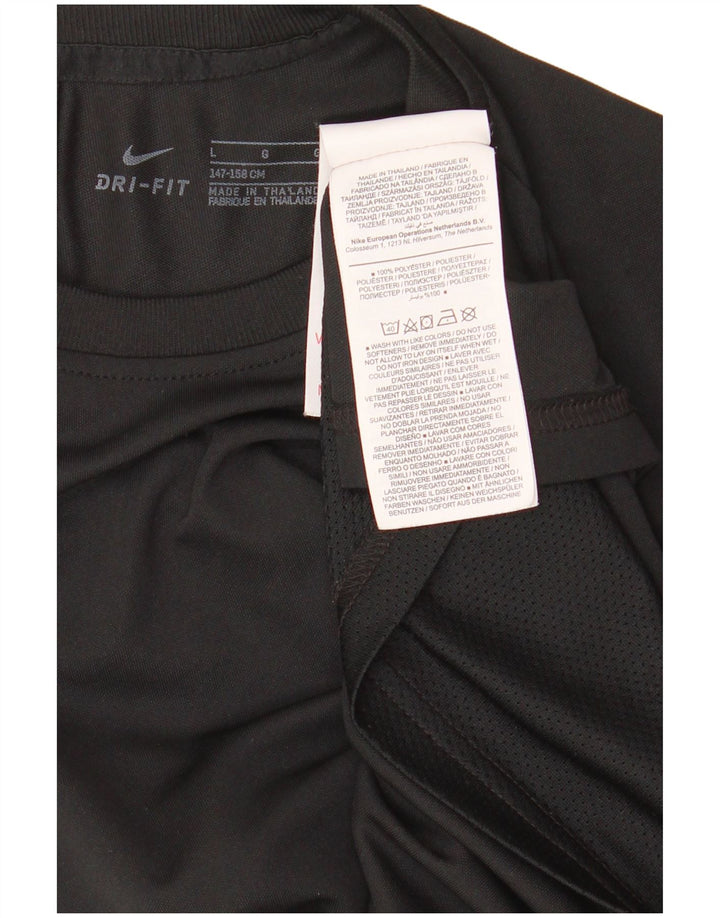 T-shirt NIKE da ragazzo Dri Fit Top 12-13 anni Large Black Colourblock