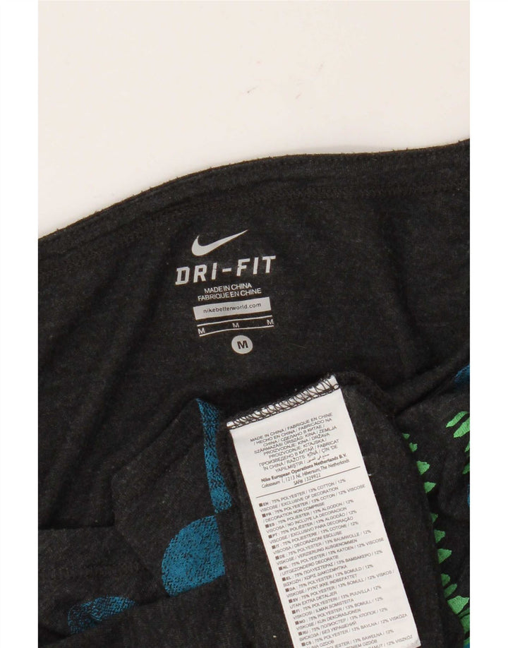 Canotta grafica Nike Dri Fit da donna UK 14 Poliestere a pois grigio medio