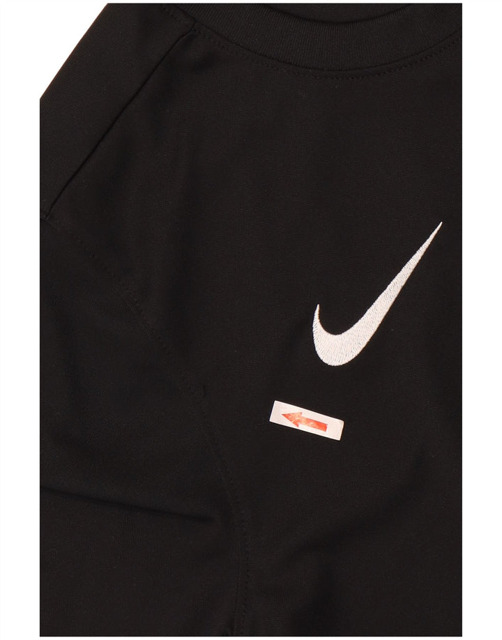 T-shirt Nike Dri Fit Slim da uomo, piccola, in poliestere nero