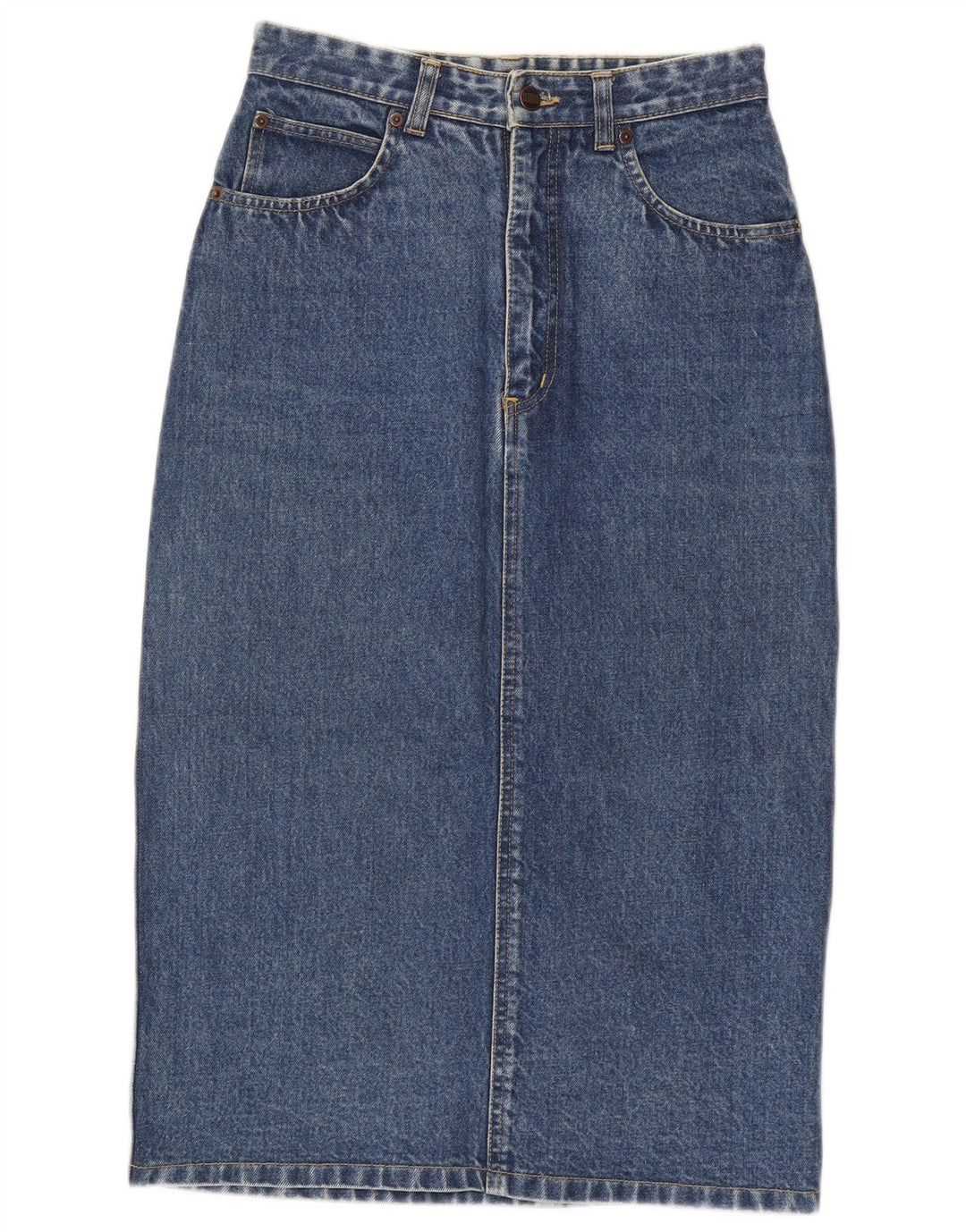Gonna in denim da donna Cohn Cisco W29 cotone blu medio