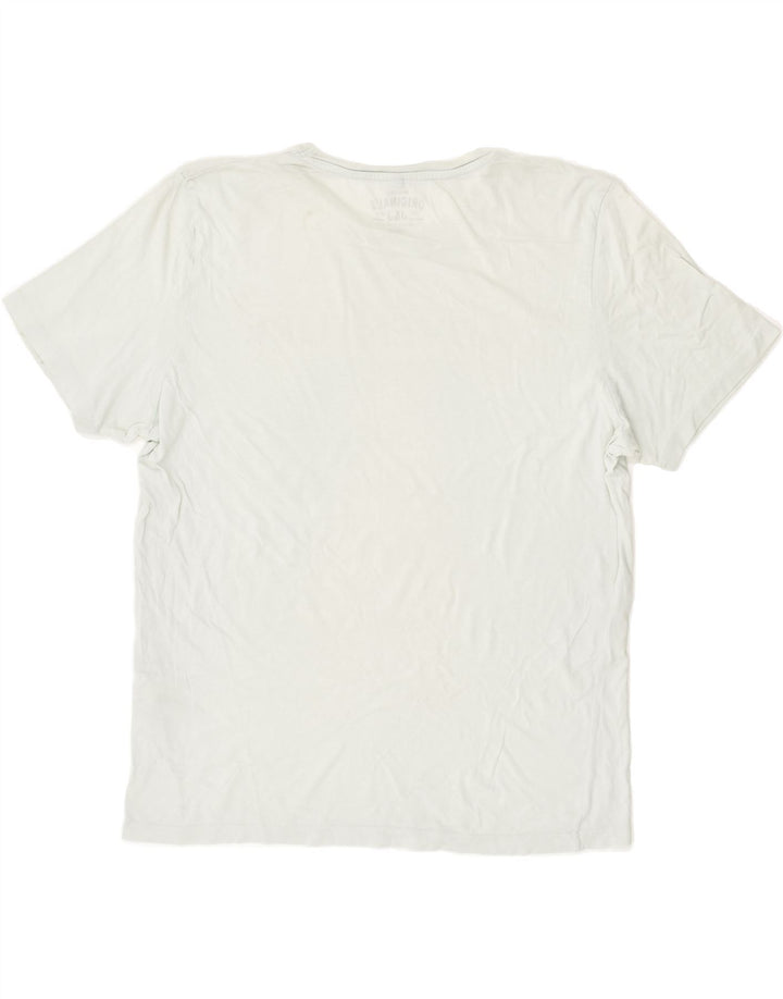 JACK & JONES Mens Slim Graphic T-Shirt Top XL Blue Cotton | Vintage Jack & Jones | Thrift | Second-Hand Jack & Jones | Used Clothing | Messina Hembry 