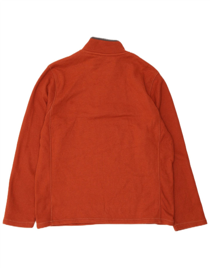 Felpa da uomo con collo con zip Mountain Warehouse Maglione in poliestere marrone medio