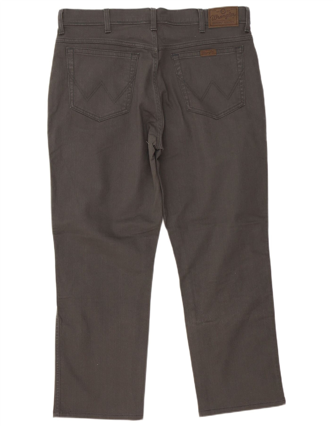 Jeans dritti da uomo Wrangler W38 L30 cotone grigio