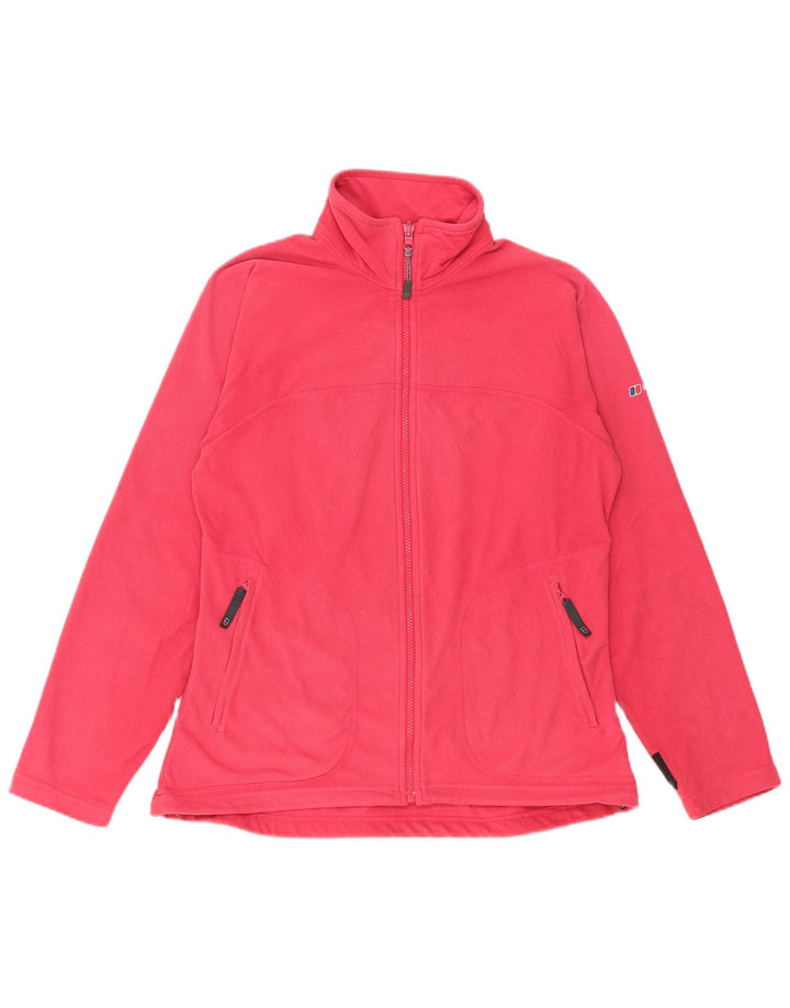 Giacca in pile da donna Berghaus UK 14 poliestere rosa medio