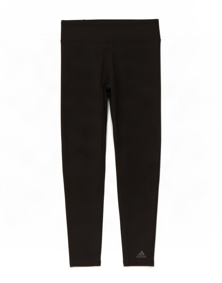 Leggings Adidas Climalite da donna UK 12/14 Poliestere nero medio
