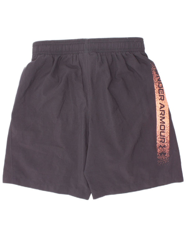 Pantaloncini sportivi grafici da ragazzo Under Armour 9-10 anni poliestere nero medio