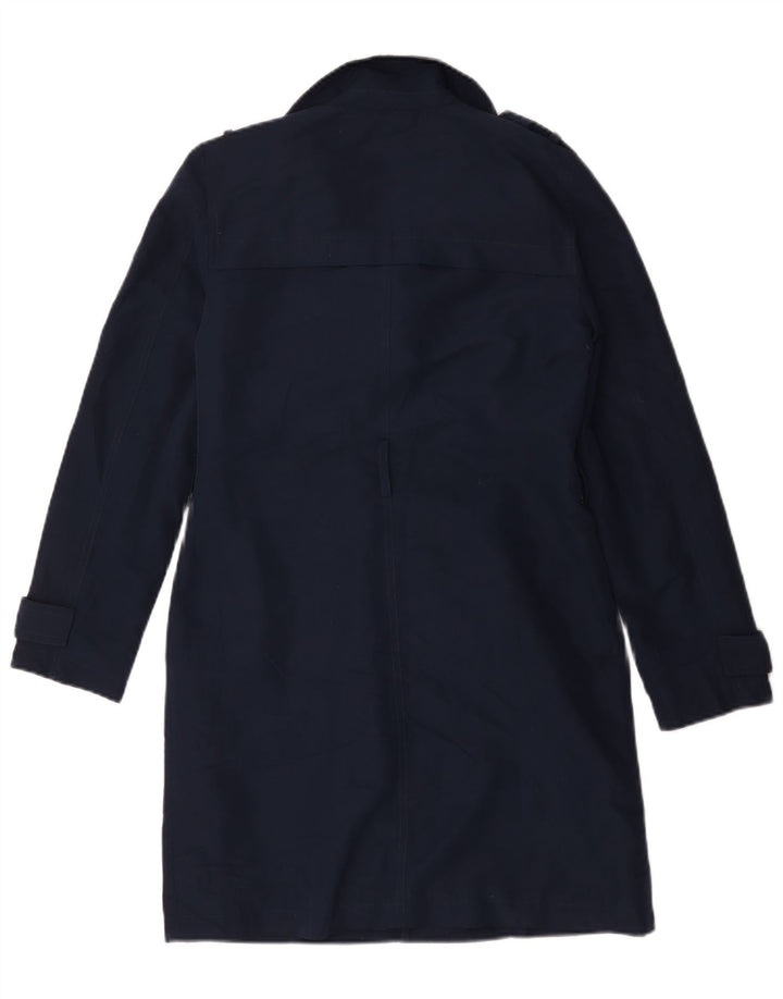 Trench da donna Marks & Spencer UK 8 piccolo poliestere blu navy