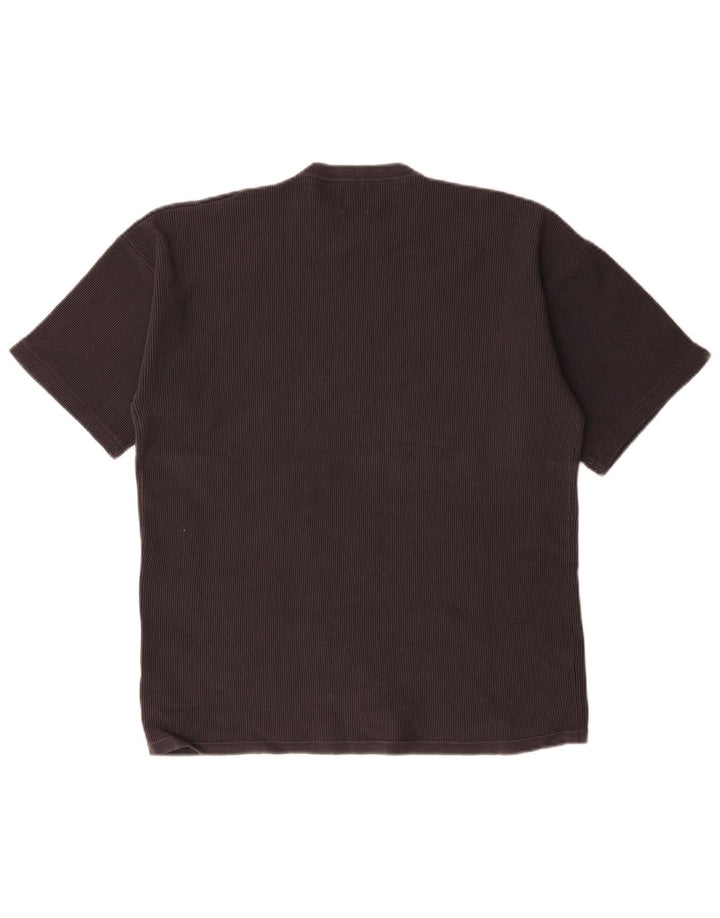 T-shirt Zara da uomo Top in cotone grigio medio