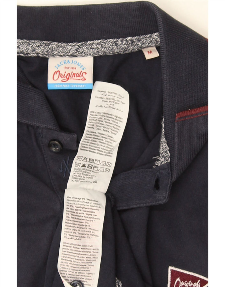 JACK & JONES Polo da uomo media in cotone blu navy