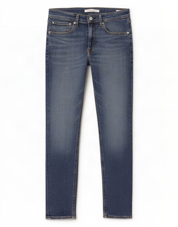 Jeans skinny da uomo Calvin Klein W30 L30 cotone blu