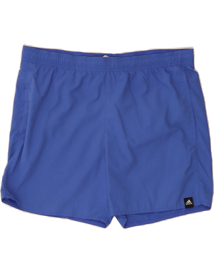 ADIDAS Mens Sport Shorts Large  Blue Polyester Vintage Adidas and Second-Hand Adidas from Messina Hembry 