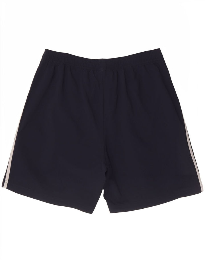 Pantaloncini sportivi da uomo Adidas medi sportivi in poliestere blu navy