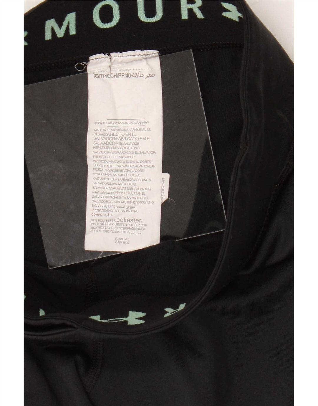 Leggings grafici da donna Under Armour UK 4 XS poliestere nero