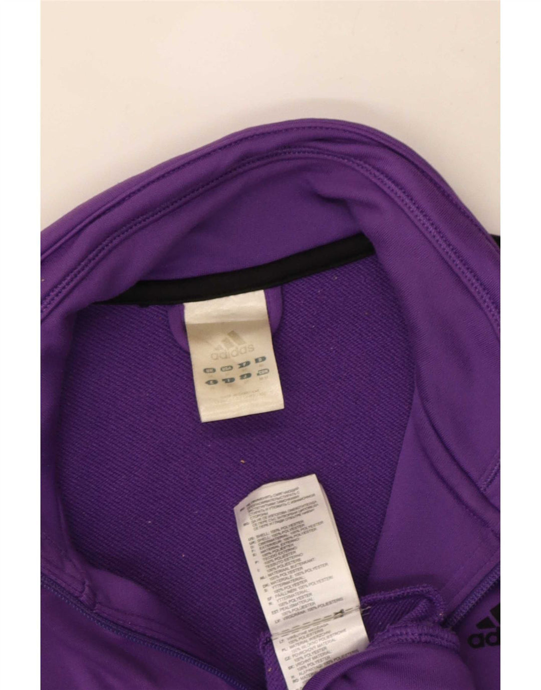 Giacca da tuta da donna Adidas UK 14 poliestere viola medio