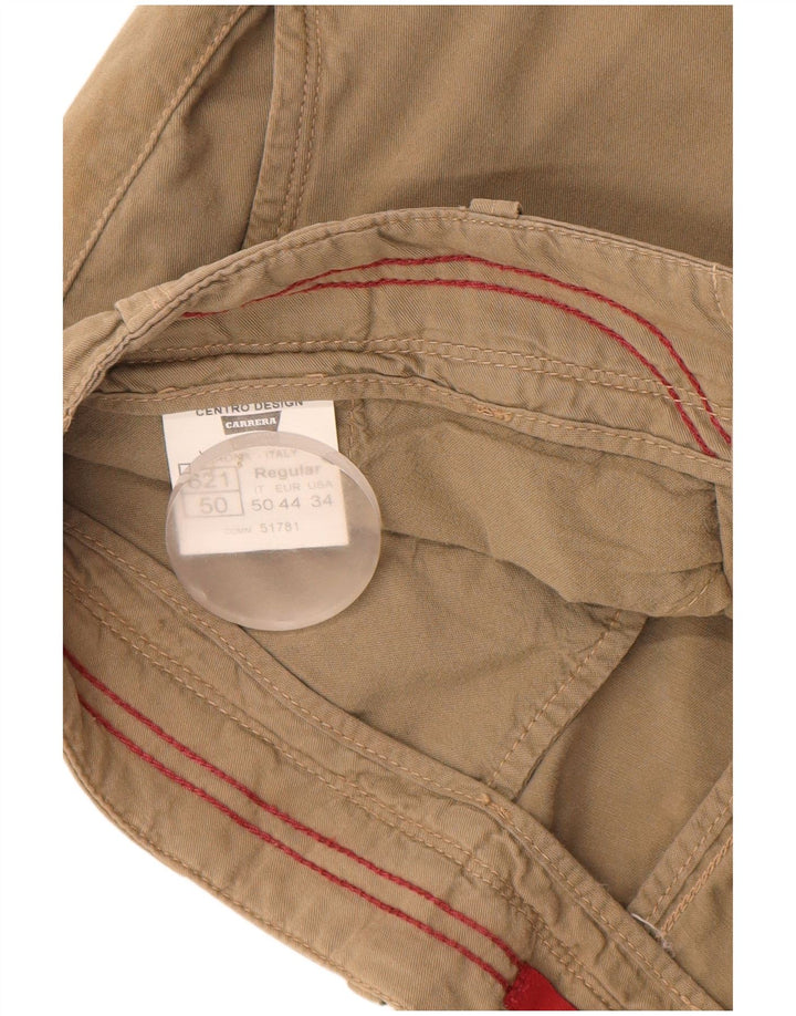 Pantaloncini chino da uomo Carrera IT 50 Large W34 Cotone Beige