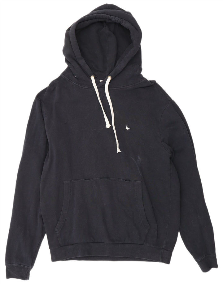 JACK WILLS Maglione con cappuccio da uomo piccolo in cotone blu navy