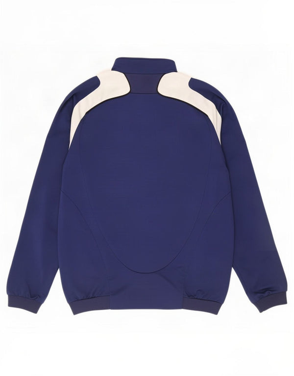 Adidas Mens Tracksuit Top Jacket UK 38/40 Medium Navy Blue Colourblock