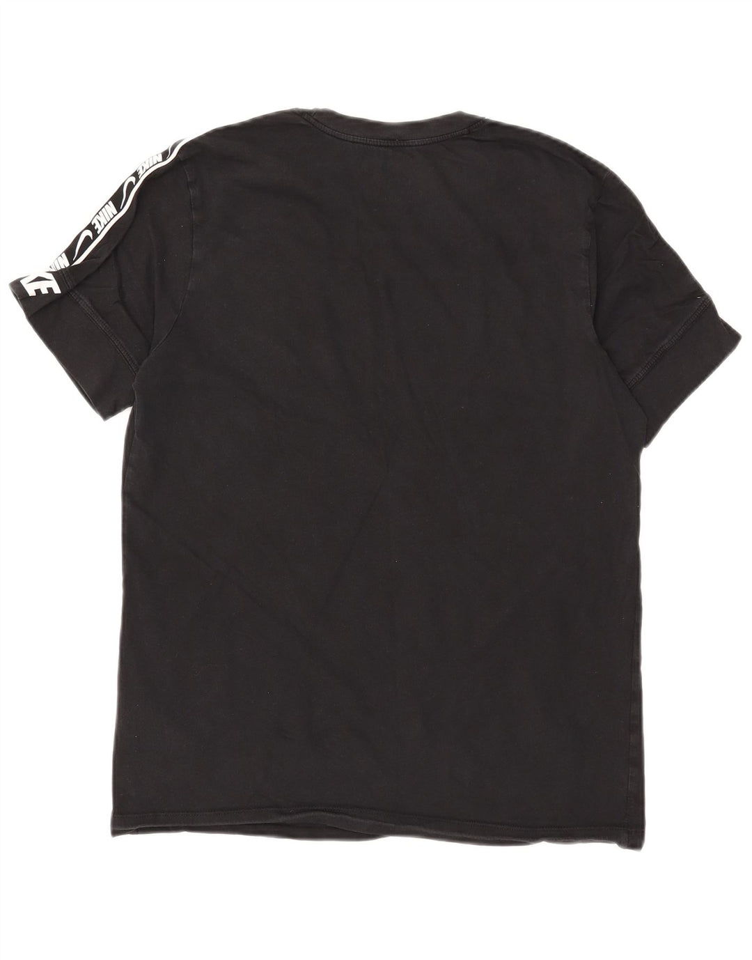 NIKE T-shirt grafica da uomo con vestibilità standard, top in cotone nero medio