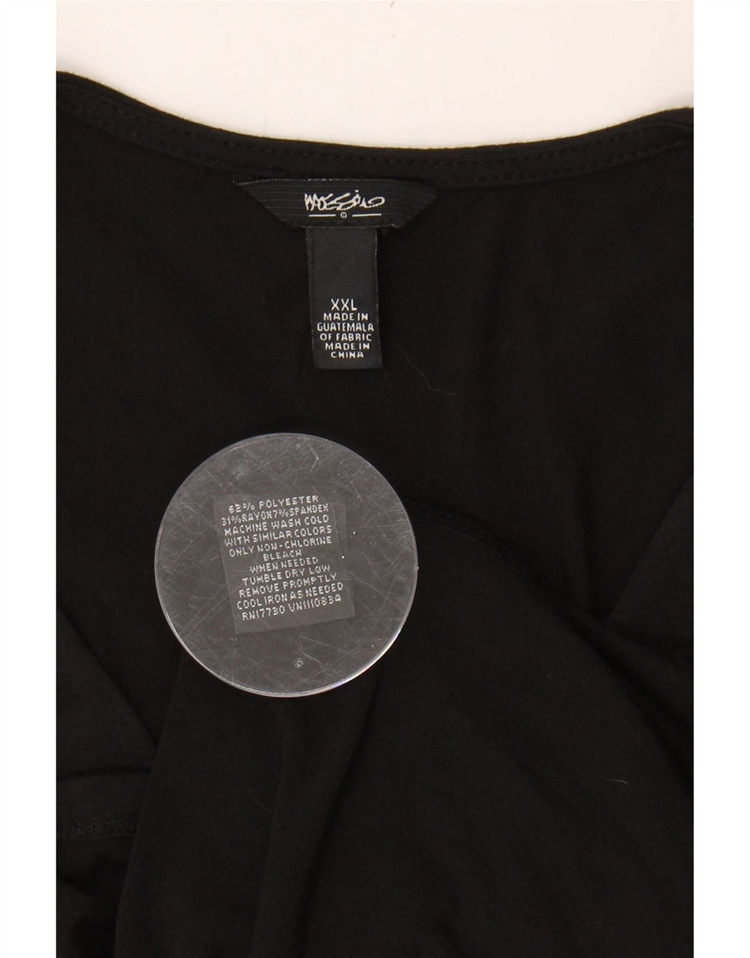 MOSSIMO Womens A-Line Dress UK 20 2XL Black Polyester Vintage Mossimo and Second-Hand Mossimo from Messina Hembry 