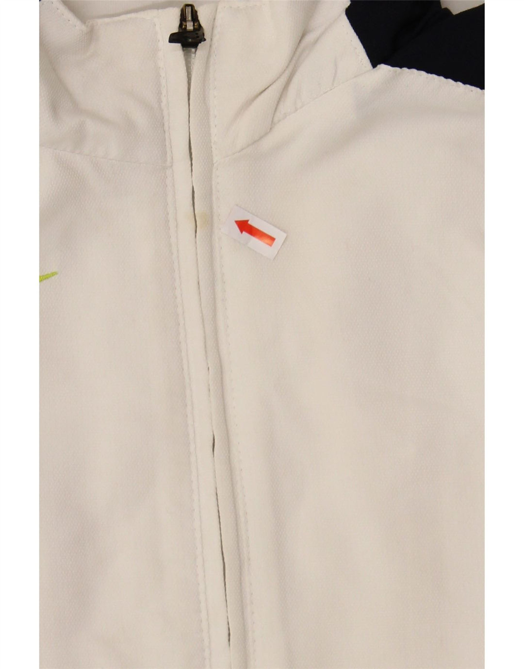 NIKE Boys Tracksuit Top Jacket 10-11 Years Medium White Colourblock Vintage Nike and Second-Hand Nike from Messina Hembry 