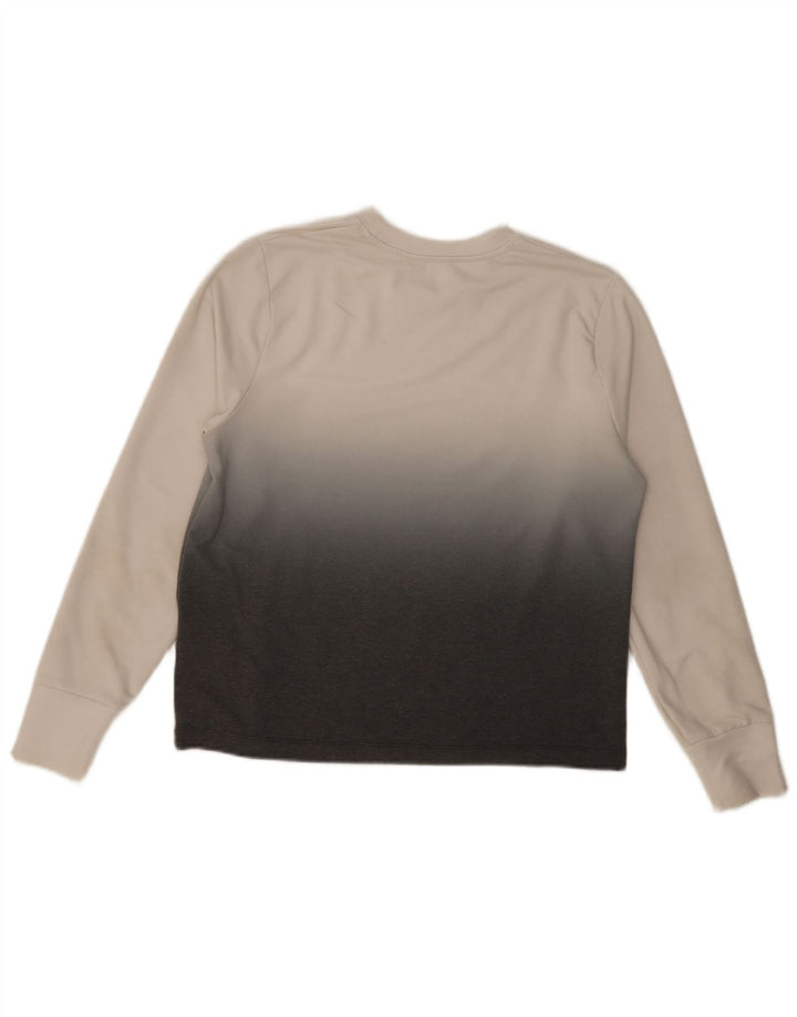 Maglia da uomo Under Armour a maniche lunghe in poliestere color block medio bianco sporco