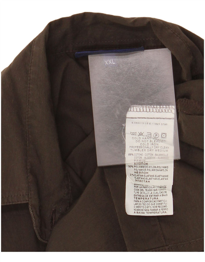 Camicia da donna TRUSSARDI JEANS UK 20 2XL Cotone marrone