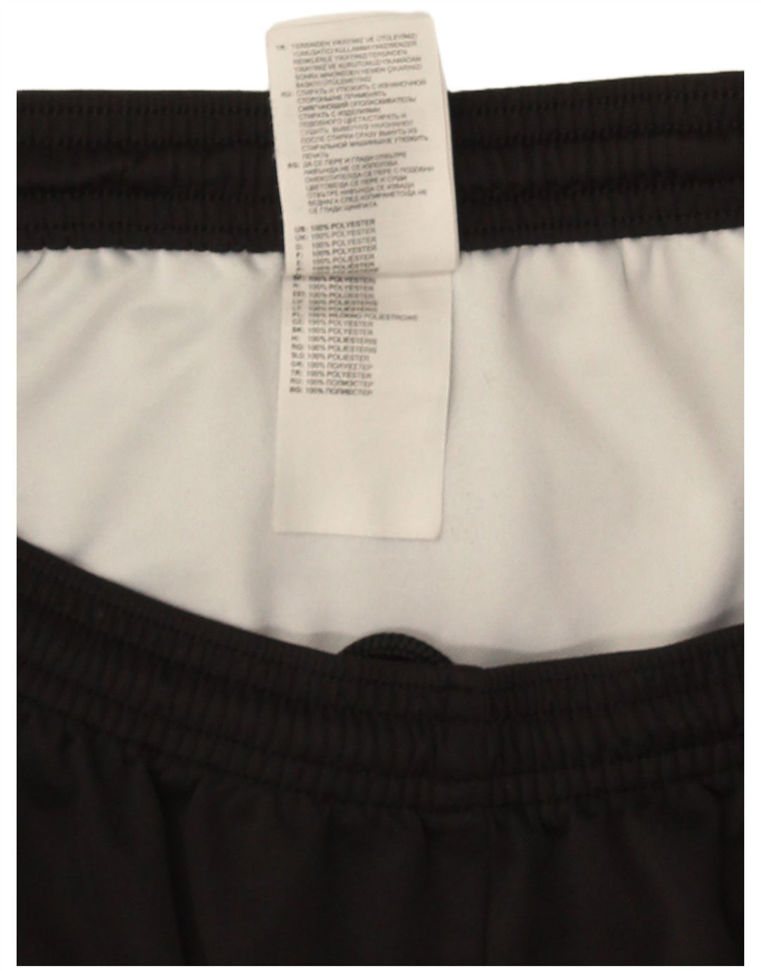 Pantaloncini sportivi Adidas Climalite da uomo grandi in poliestere nero