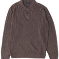 Dockers Maglione da uomo con collo alto Maglione grande acrilico chiazzato grigio