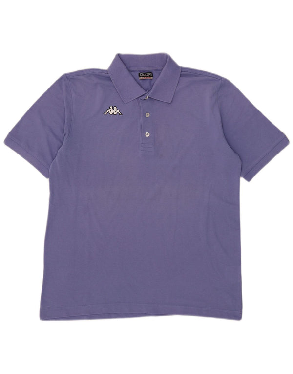 Polo Kappa Uomo Large Blu In Cotone