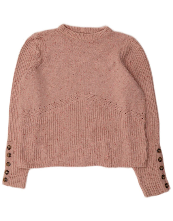 Maglione maglione con scollo a barca Marks & Spencer da donna Per Una UK 14 Rosa medio