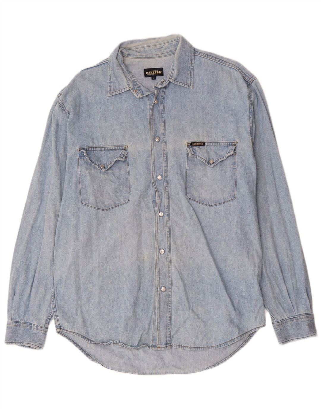 CARRERA Camicia Jeans Uomo Blu Medio Cotone