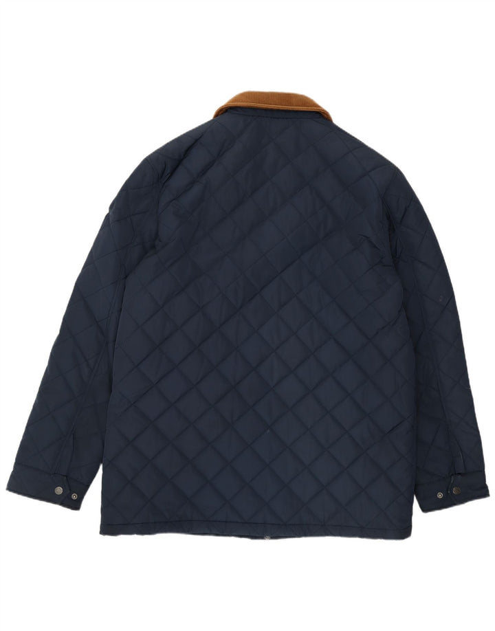 Crew Clothing Giacca trapuntata da uomo UK 42 XL Poliestere blu navy