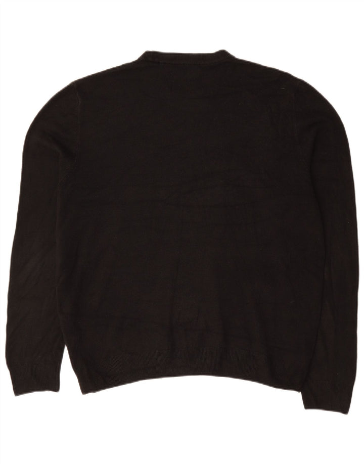Maglione maglione girocollo da uomo Marks & Spencer XL acrilico nero