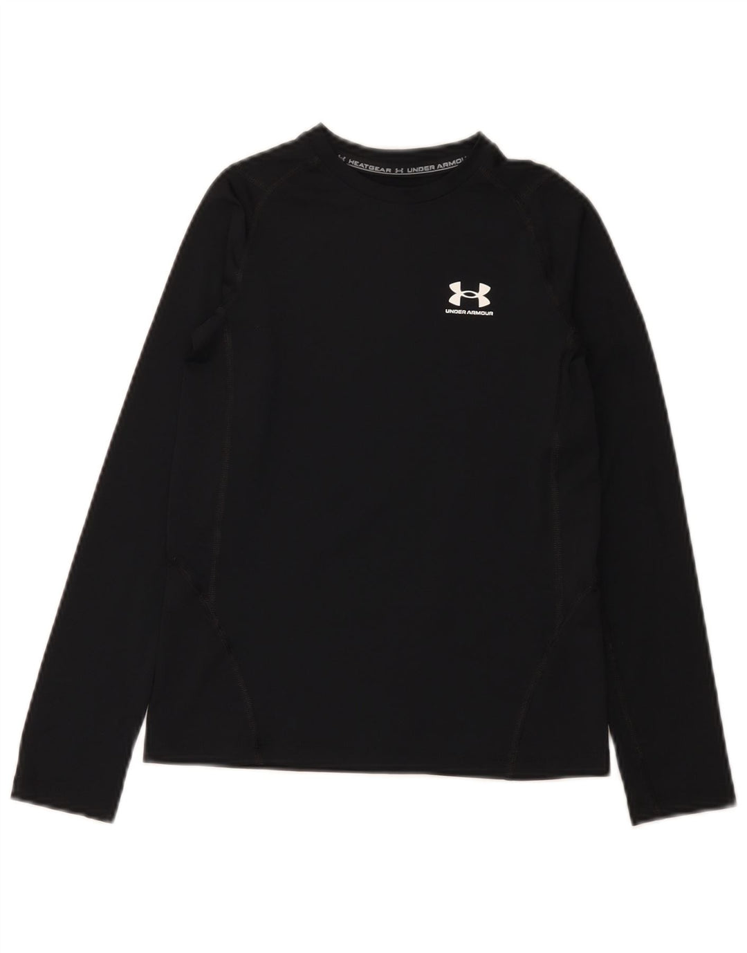 Under Armour Ragazzi Heat Gear Top manica lunga 9-10 anni medio nero