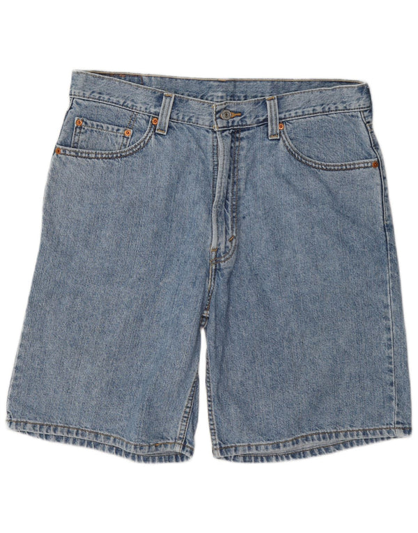Levi's Uomo 550 Pantaloncini di jeans dalla vestibilità rilassata W36 Large Blu Cotone