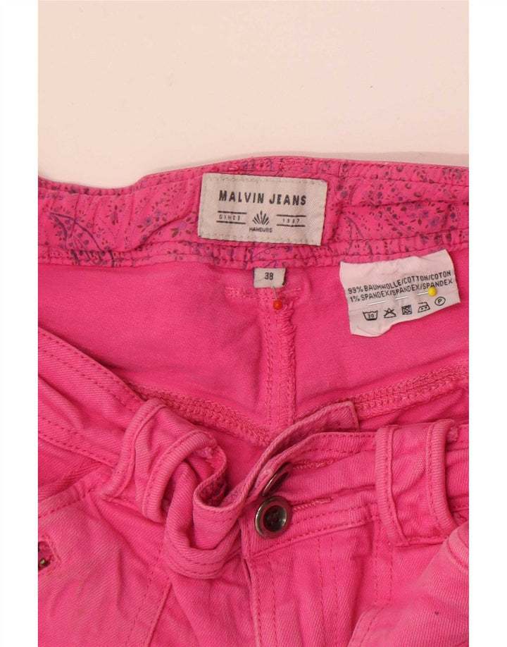 Malvin Womens Denim Shorts EU 38 Medium W29 Pink Cotton