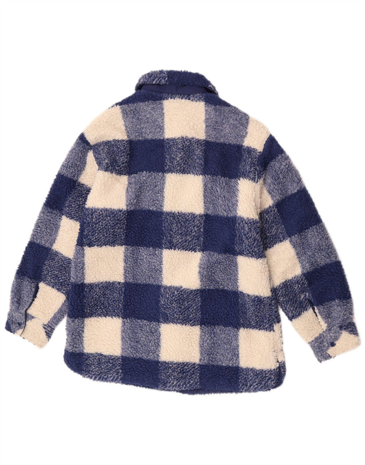Giacca in pile per ragazze Zara 13-14 anni in poliestere a quadretti blu