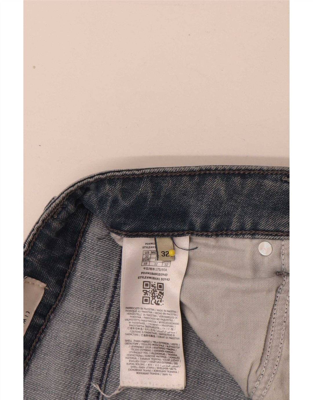 Jeans slim da uomo Guess W32 L32 cotone blu