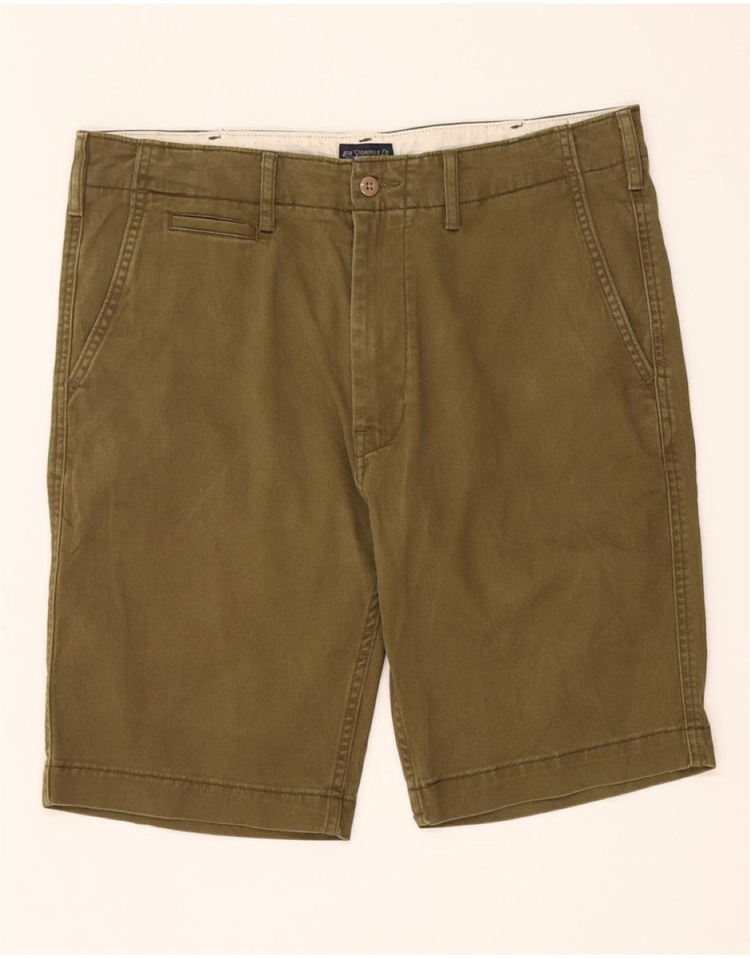 Pantaloncini chino da uomo LEVI'S W33 cotone kaki medio