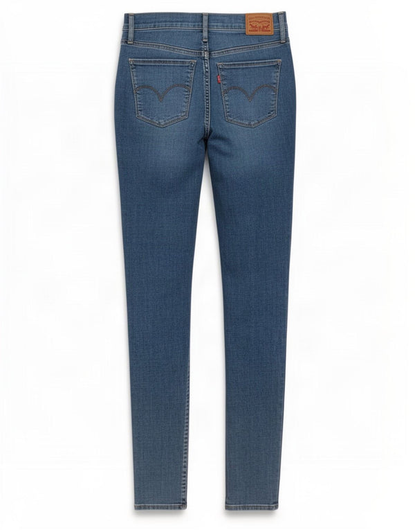 Jeans Levi's da donna 720 super skinny a vita alta W26 L30 cotone blu