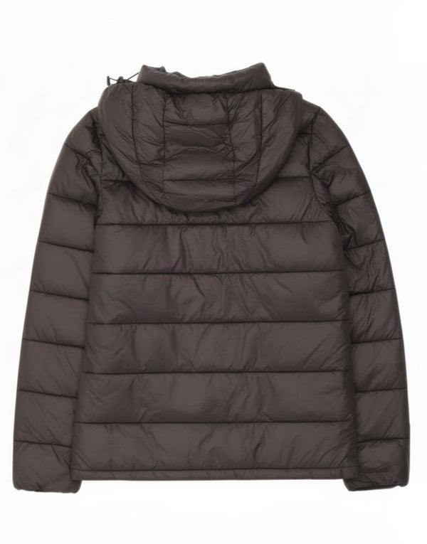 Giacca imbottita con cappuccio da donna Best Company UK 16 grande nylon nero