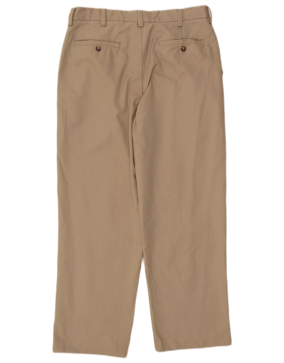 Pantaloni chino da uomo con pegging IZOD W32 L30 poliestere beige