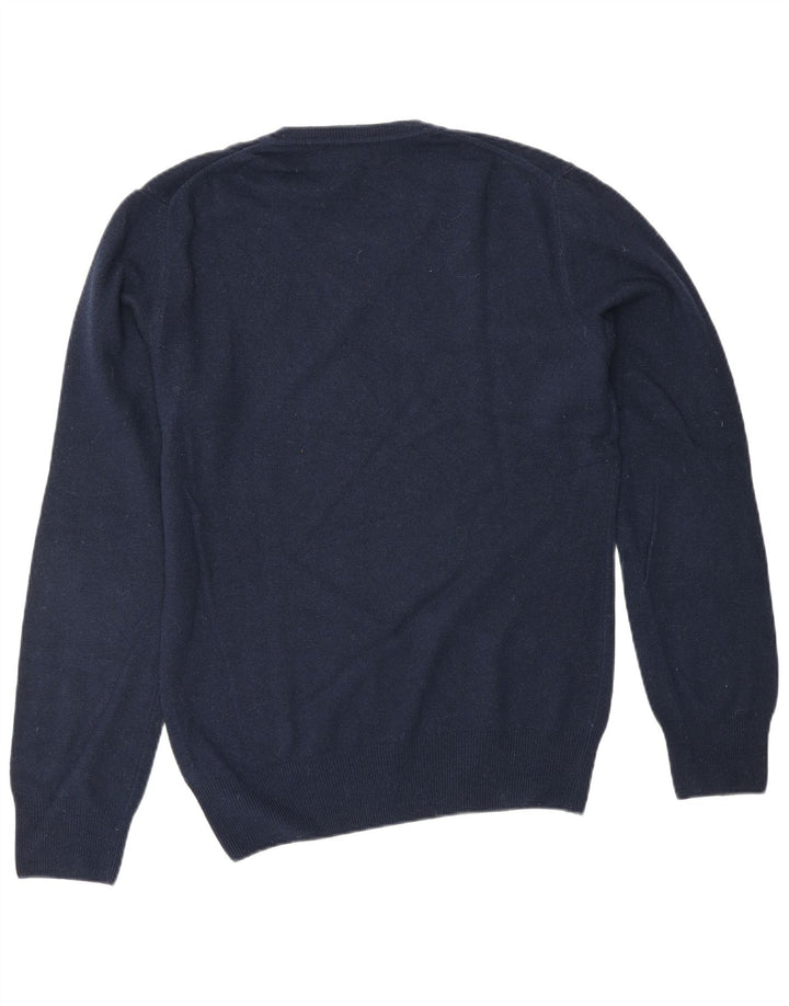 Maglione maglione da uomo con scollo a V Guess By Marciano blu navy medio