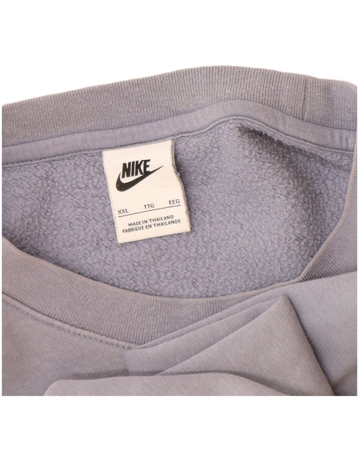 Felpa con cappuccio da uomo Nike 2XL cotone grigio