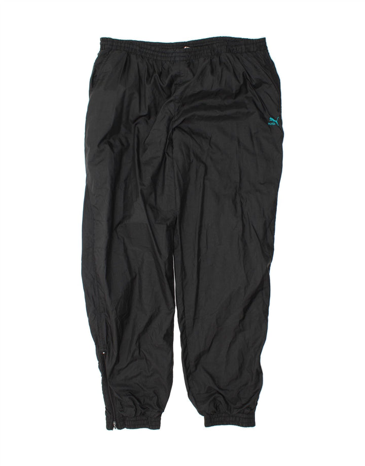 PUMA Mens Tracksuit Trousers Joggers 2XL  Black Polyamide Vintage Puma and Second-Hand Puma from Messina Hembry 