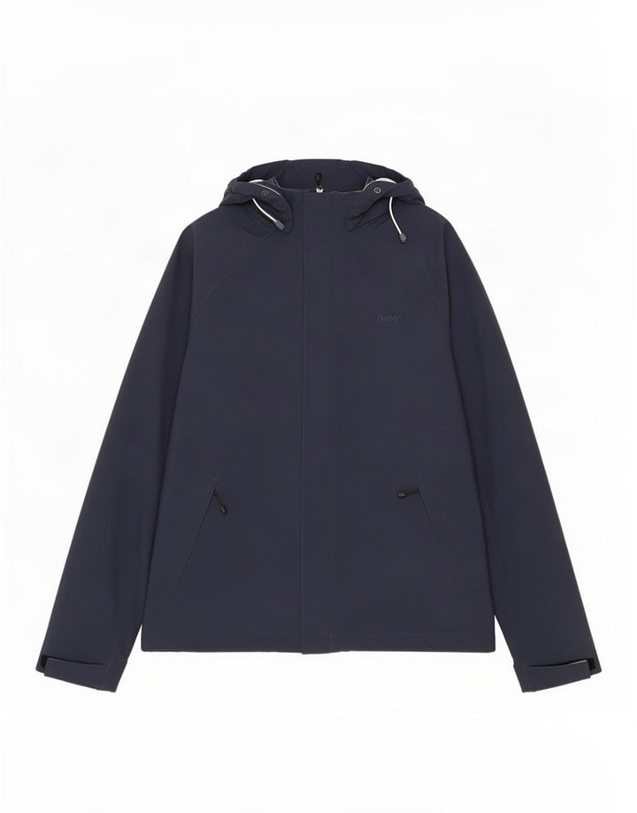 Giacca a vento con cappuccio da uomo Rohan UK 38 Medium Blu Navy Poliammide