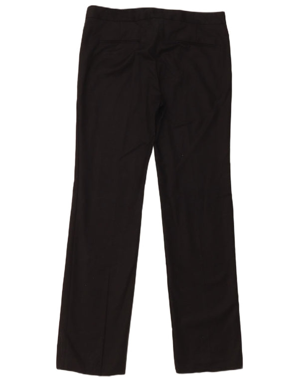 Pantaloni chino dritti da donna Zara EU 38 piccoli W28 L33 cotone nero