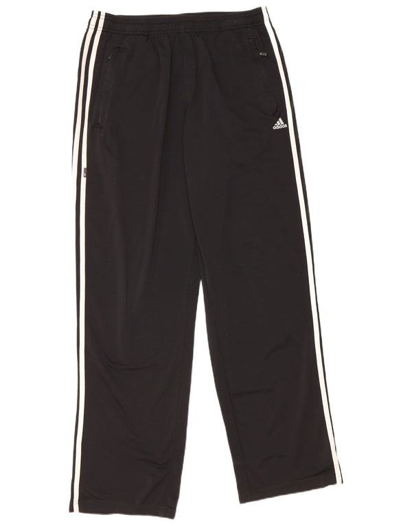 Pantaloni da tuta da uomo Adidas Large neri in poliestere