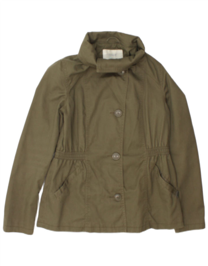 Solo giacca bomber da donna UK 12 poliestere verde medio