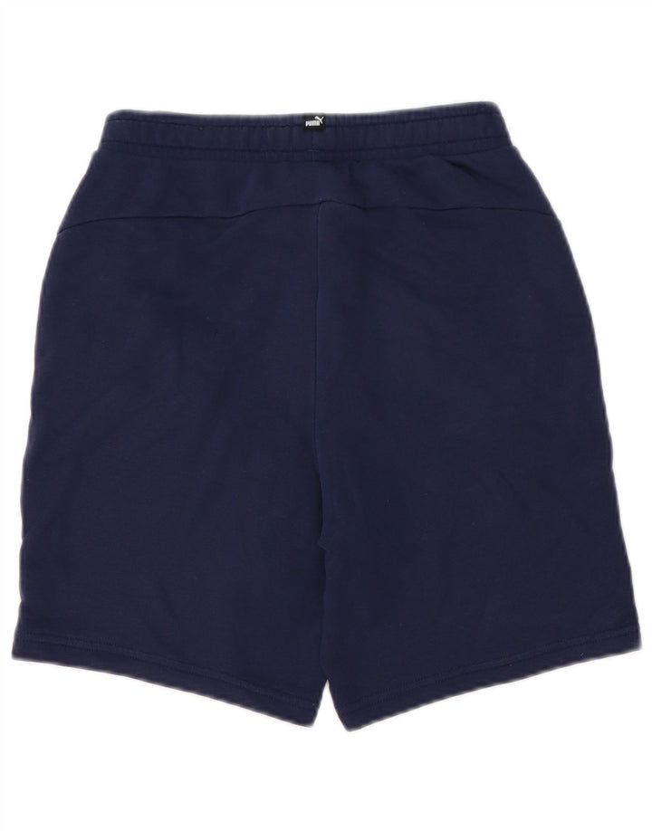 Pantaloncini sportivi Puma da bambino 13-14 anni in cotone blu navy